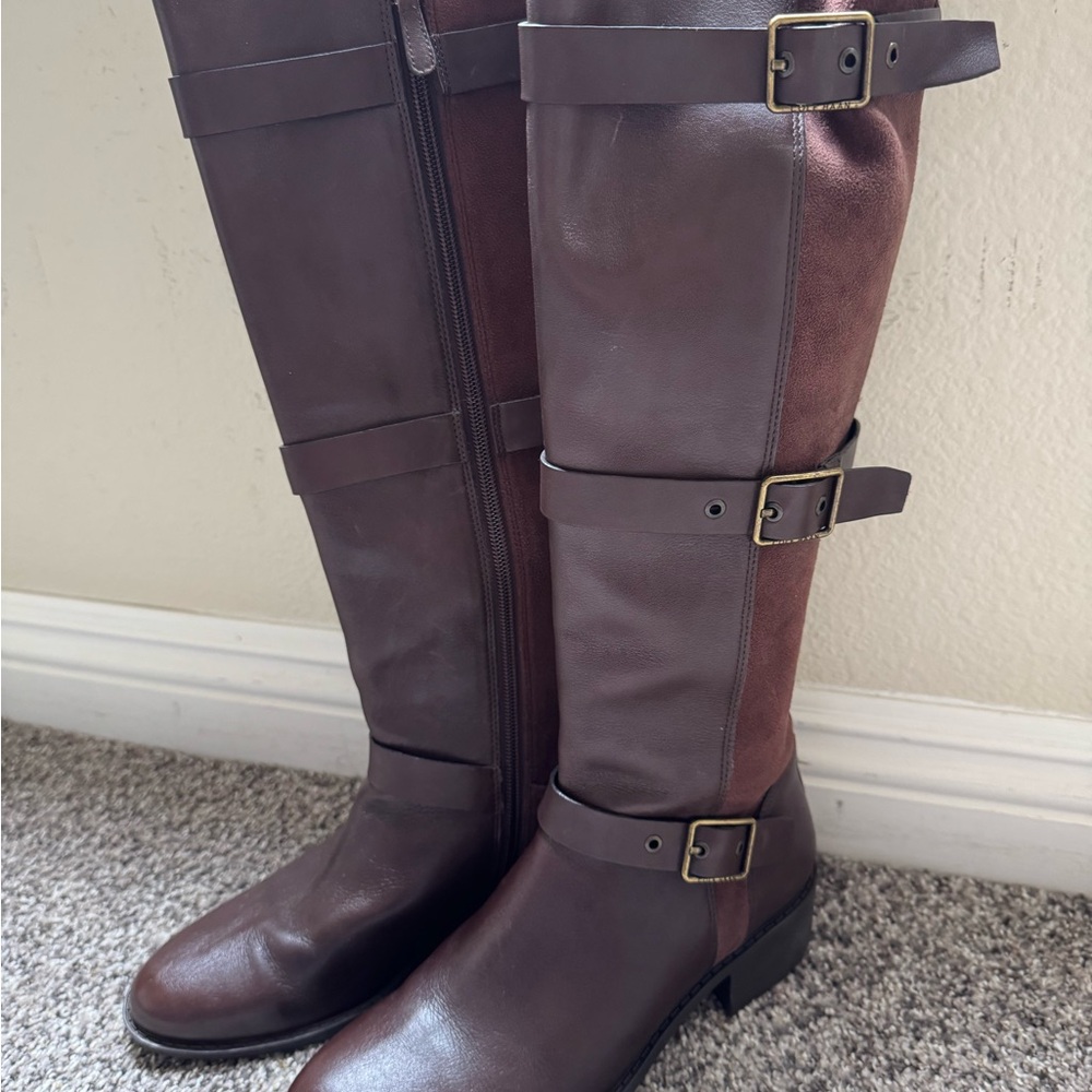 Like new Cole Haan Dark Brown Heeled Boots